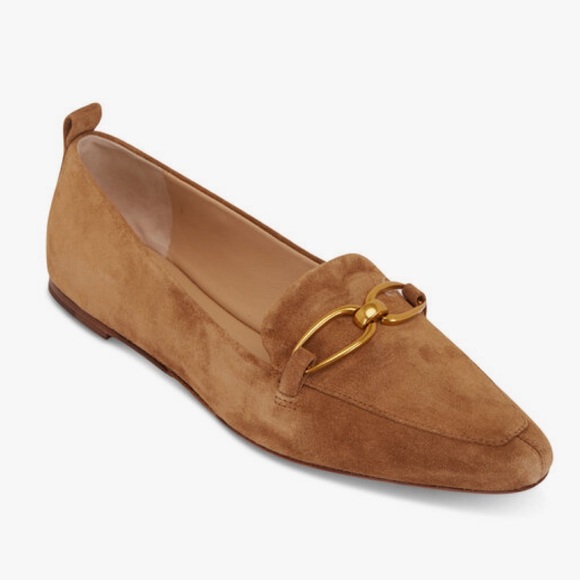 Veronica Beard Shoes - Veronica Beard Champlain Hazelwood Suede Chain Loafers
